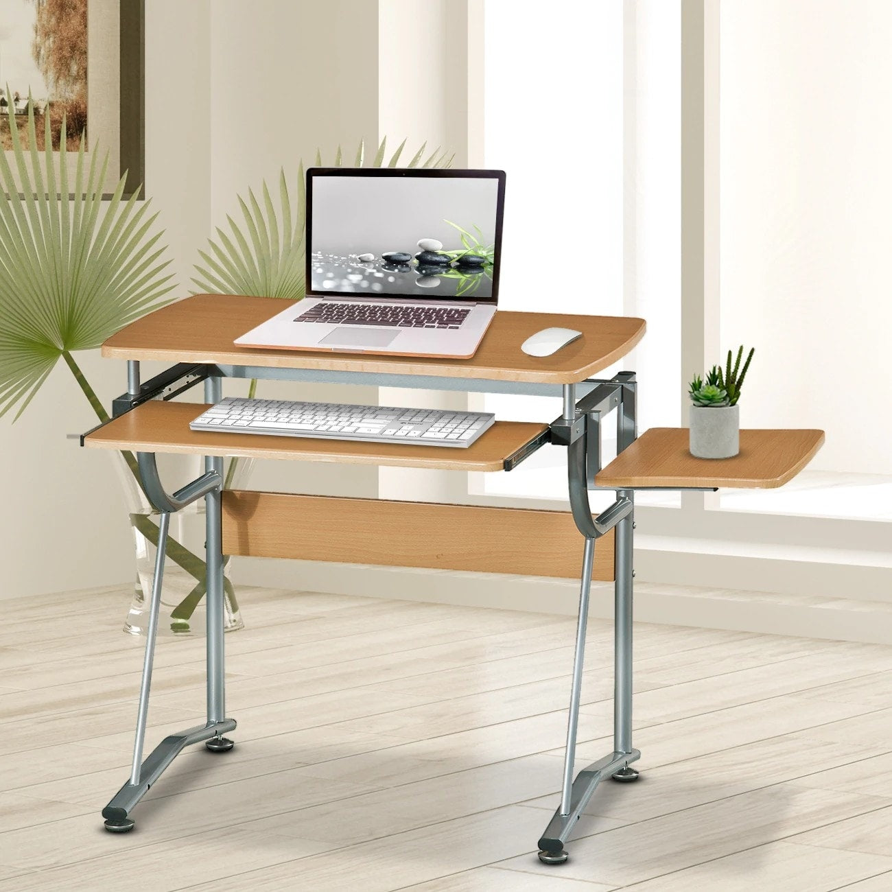 Ergonomic Compact Computer Desk Workstation