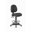 Work Smart Deluxe Ergonomic Drafting Chair With Dual Wheel Carpet Casters