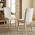 Ergonomic High Back Dining Chairs Set Of 2 Thick Cushion 300Lb Capacity