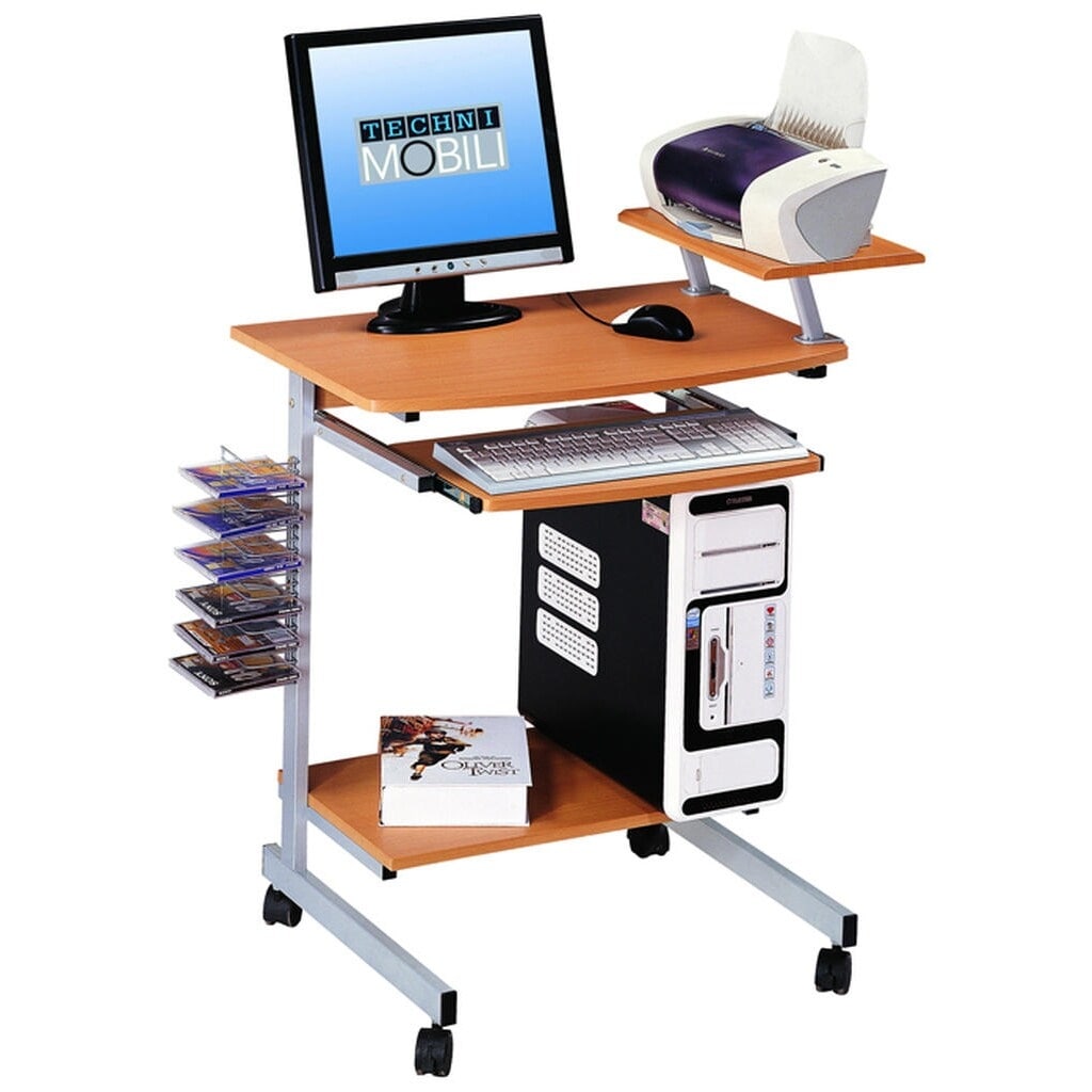 Ergonomically Designed Space Saver Computer Desk
