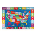 Eric Carle Elementary Usa Map Kids Area Rug N A