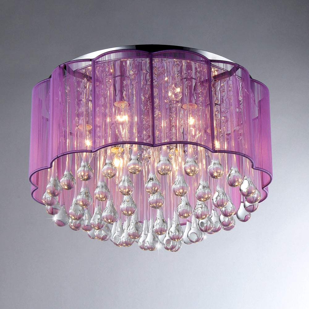 Erida 6 Light Chrome Ceiling Lamp