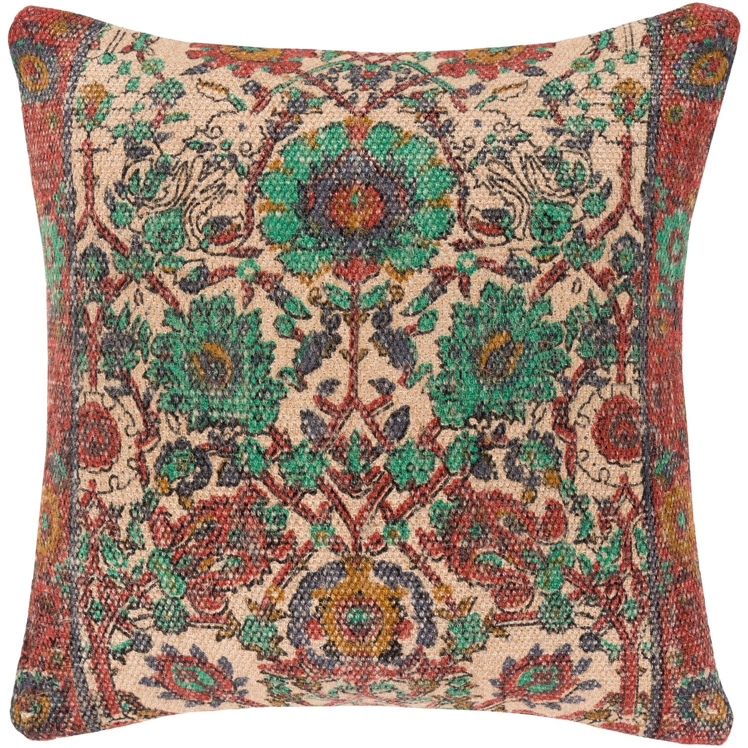 Eris Oriental Traditional Orange Feather Down Or Poly Filled Throw Pillow 30 Inch