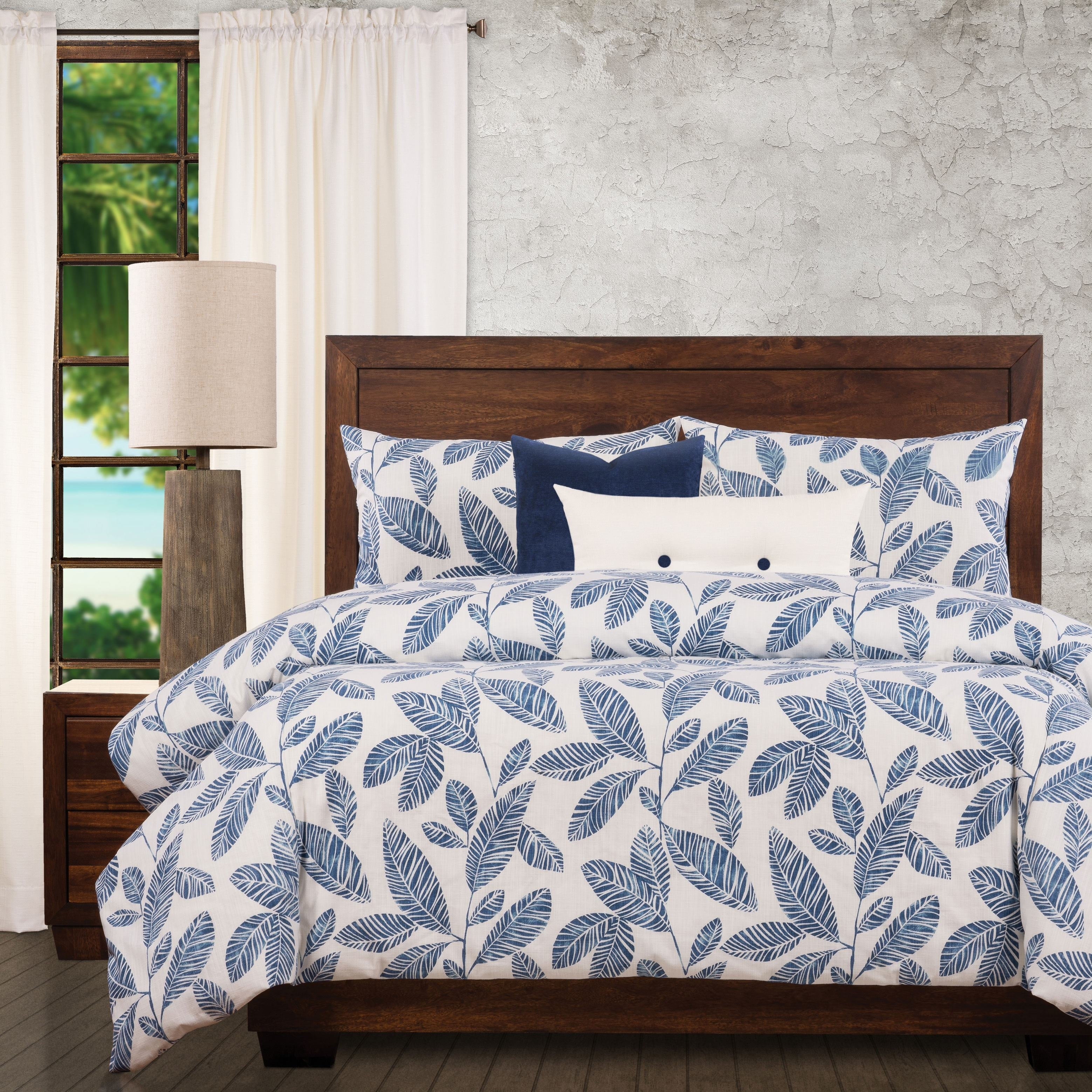 Ernest Hemingway Blue Lagoon Tropical 6 Piece Duvet Cover Set With Duvet Insert