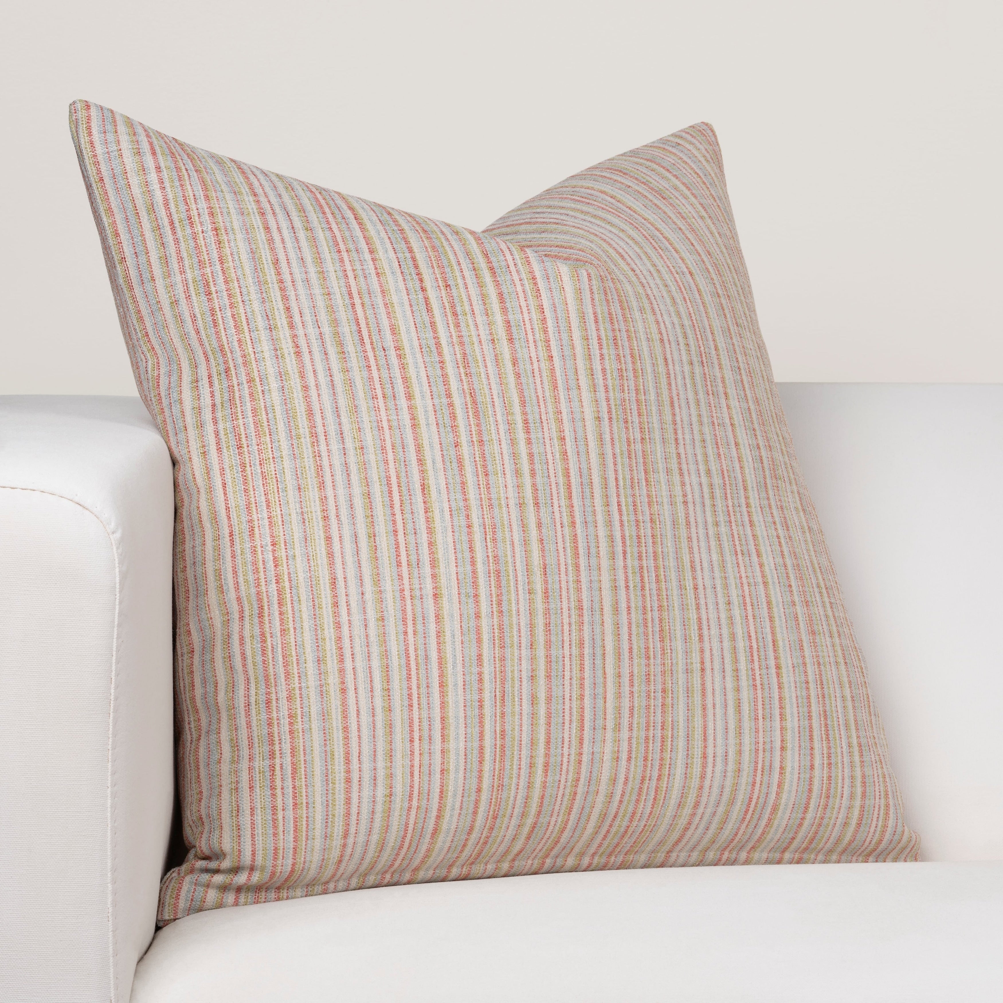 Porch Den Littlegem Coral Stripe Throw Pillow