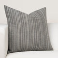 Ernest Hemingway Sandpiper Stripe Slate 16 Designer Throw Pillow