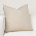 Ernest Hemingway Sandy Shore 16 Designer Throw Pillow Tan