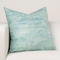 Ernest Hemingway Swept Away 16 Designer Throw Pillow Blue
