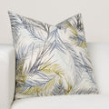 Ernest Hemingway Tropicana 16 Designer Throw Pillow Whie Blue