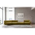 Ernest Premium Satin Velvet Modular 4Pc Sectional Sofa