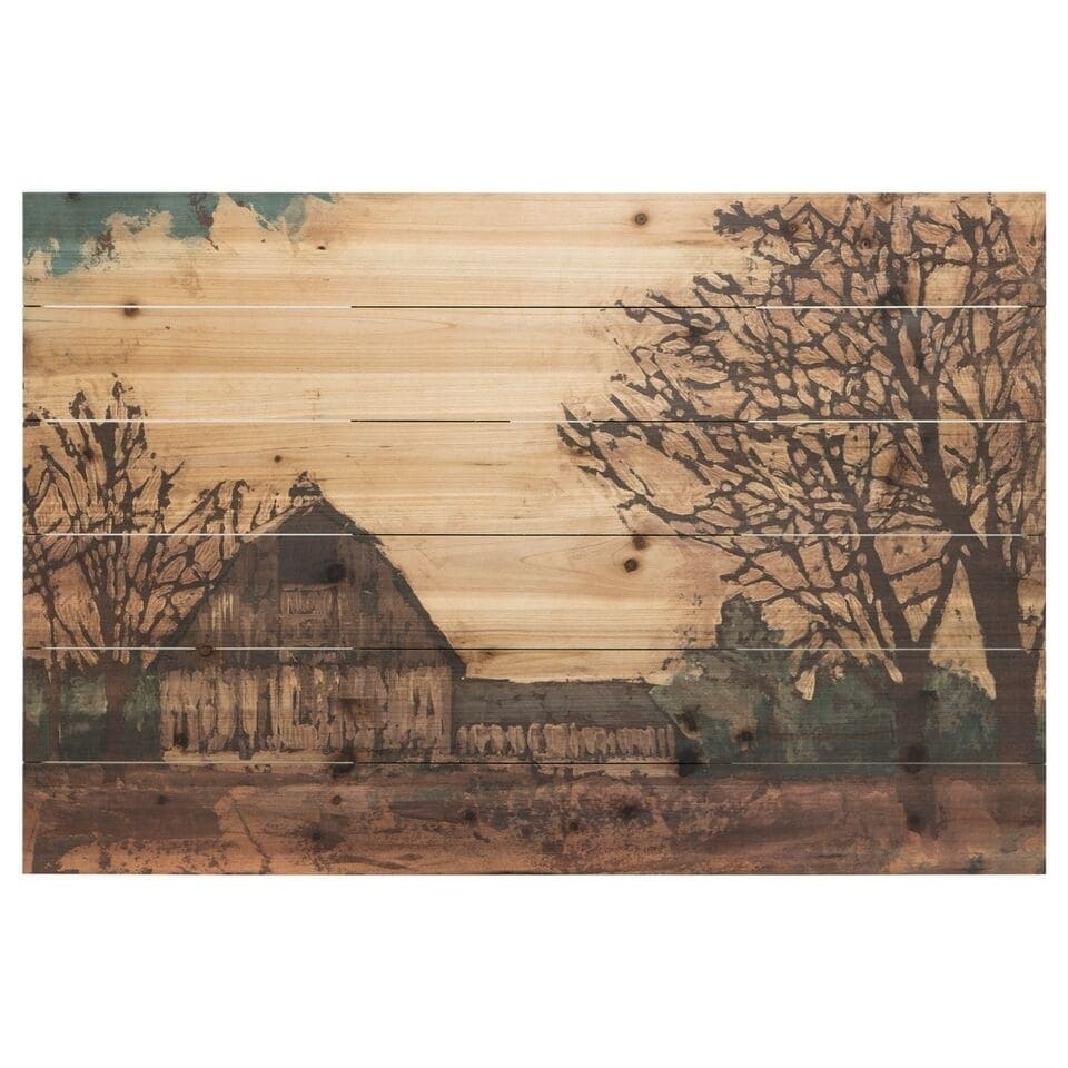 Erstwhile Barn Arte De Legno Digital Print On Solid Wood Wall Art
