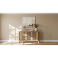 Ervine 3 Door Rope Panel Sideboard Accent Storage Cabinet Natural