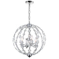 Silver Orchid Aasen 4 Light Chandelier With Chrome Finish