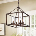 Esich Antique Bronze 4 Light Pendant With Glass Shades