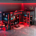 Esports Bed Gaming Loft Bed For Ps Pc Gamers Gaming Room