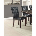 Espresso Finish Dining Chairs Upholstered Chairs Dining Room Furniture