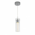 Essence 1 Pendant Led Light Fixture 12 With Integrated Led And Premium Bubble Glass Chrome