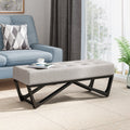 Essential Upholstered Ottoman Basic Accent Piece For Home Decor