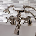 Essex Clawfoot Tub Faucet With Hand Shower In Antique Brass