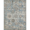 Essex Hand Knotted New Zealand Wool Ivory Light Blue Multi Area Rug
