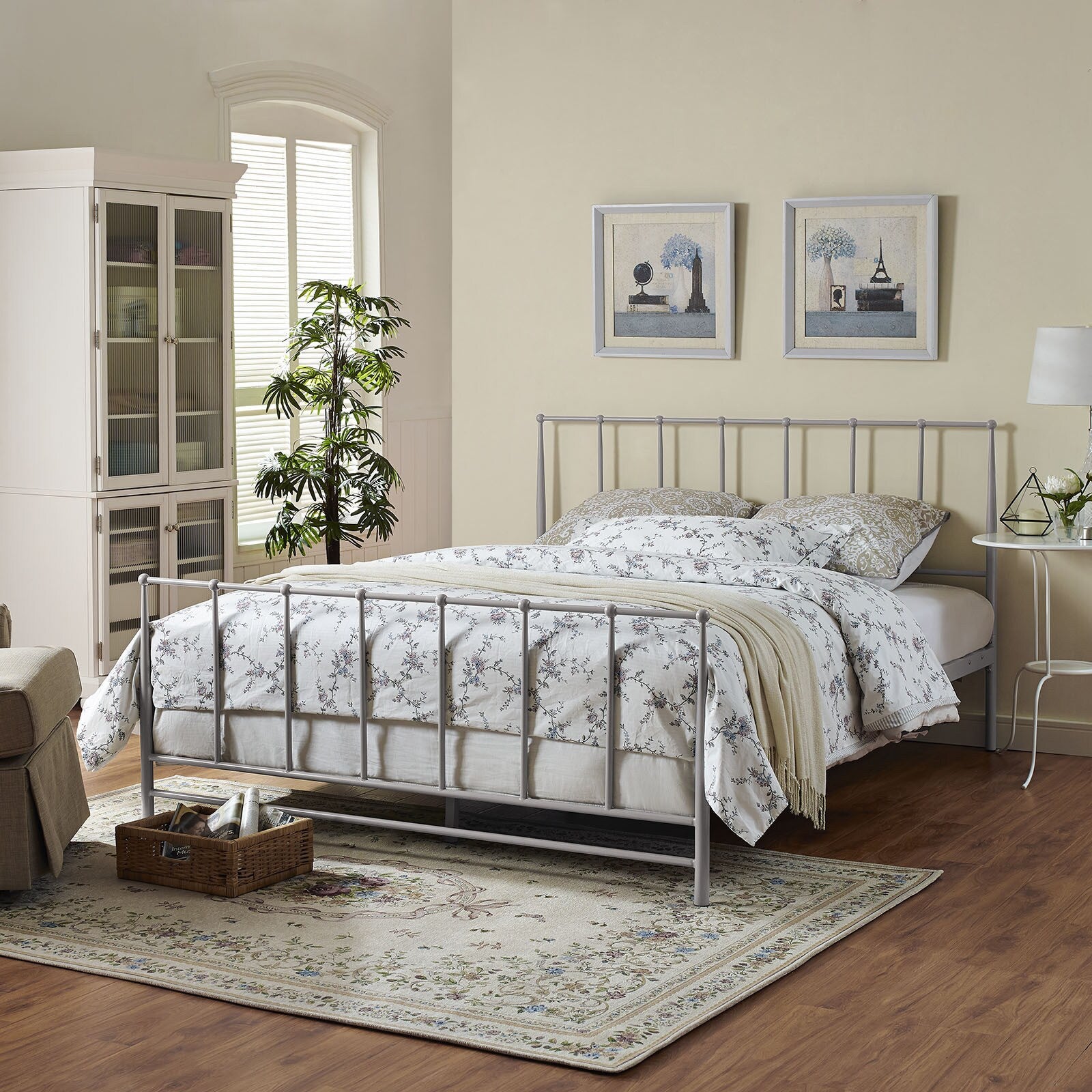 The Gray Barn Possum Cottage Grey Steel Estate Bed