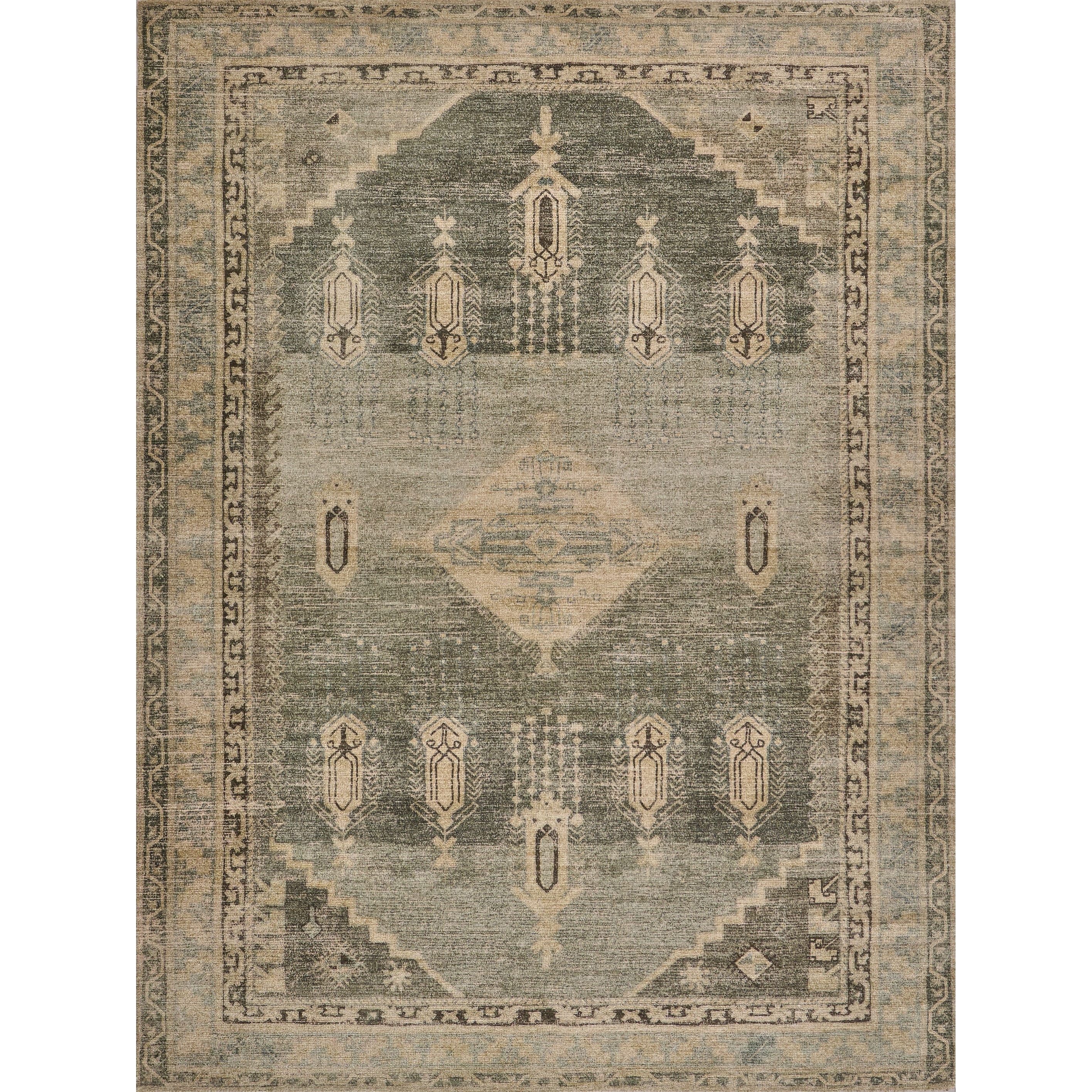 Estate Handloomed Pet Gray Beige Area Rug