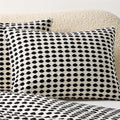 Estela Black and White Full/Queen Organic Cotton Duvet Cover