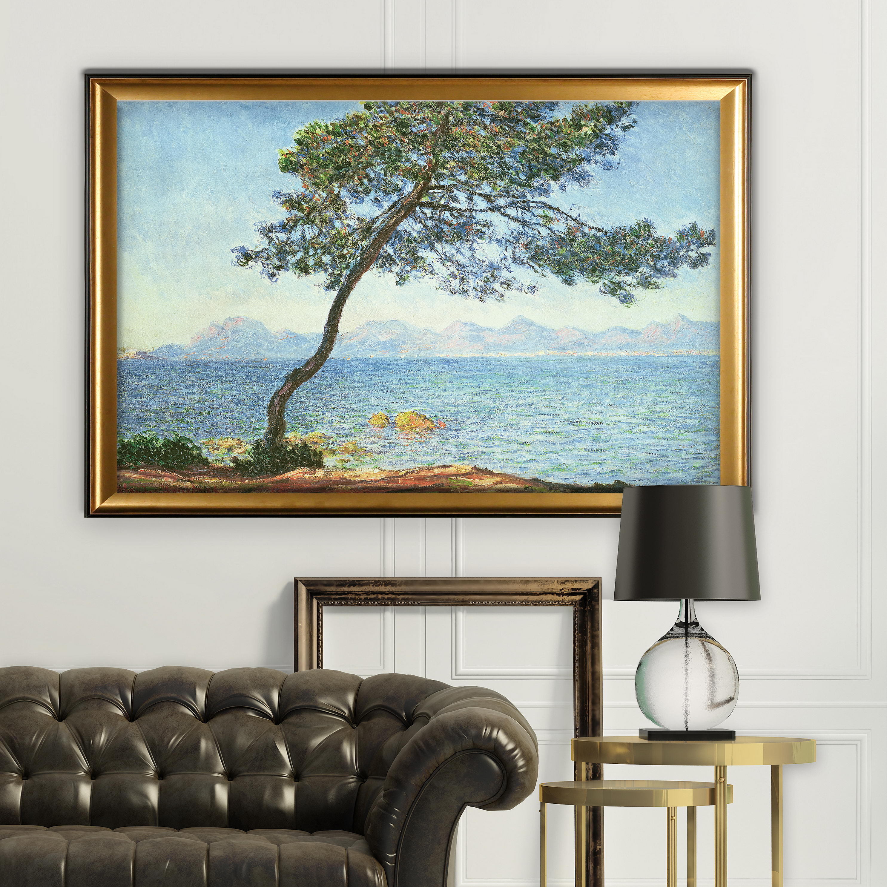 Esterel Mountains Claude Monet Gold Frame
