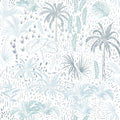 Etched Tropic Blue Peel And Stick Wallpaper