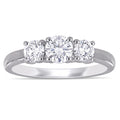 Eternally Yours 1Ct Tw Lab Grown Diamond 3 Stone Engagement Ring In 14K White Gold