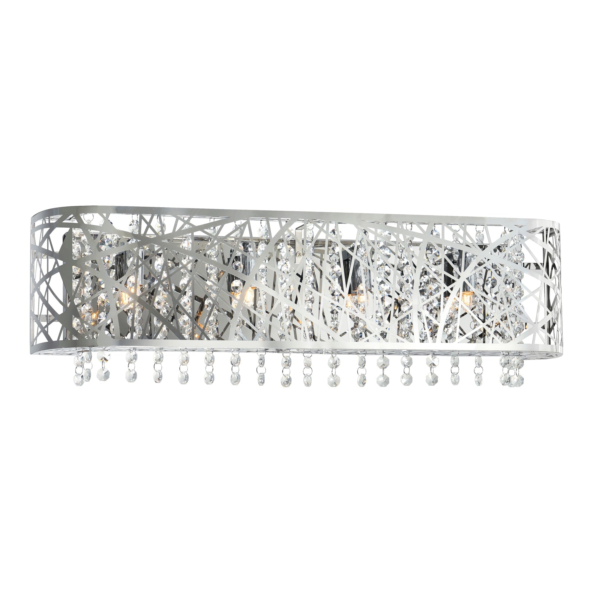 Silver Orchid Garvin Chrome 4 Light Wall Sconce