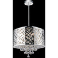 Silver Orchid Hamilton Chrome 6 Light Chandelier