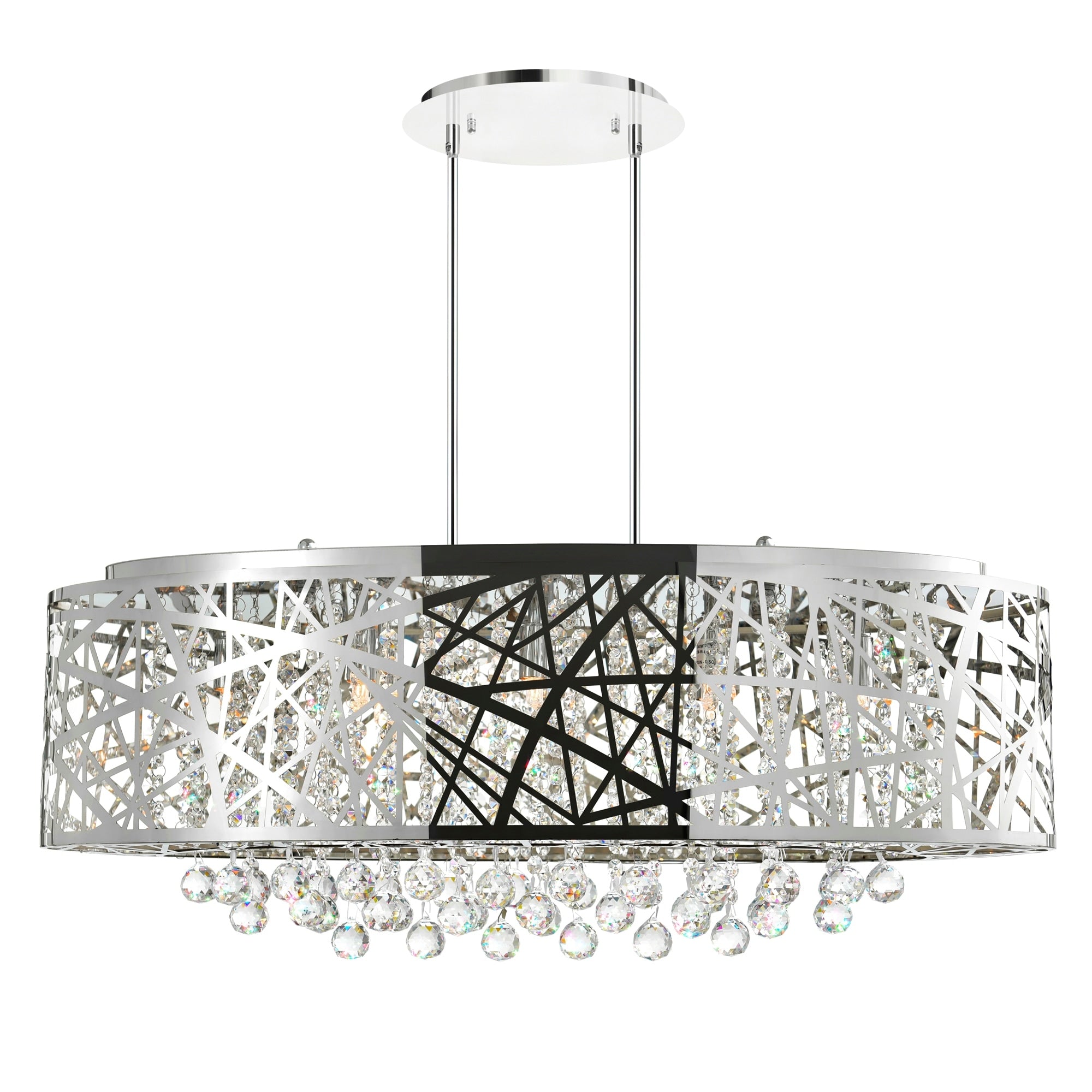 Silver Orchid Hamilton Chrome 8 Light Chandelier