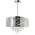 Silver Orchid Hamilton Chrome 9 Light Chandelier