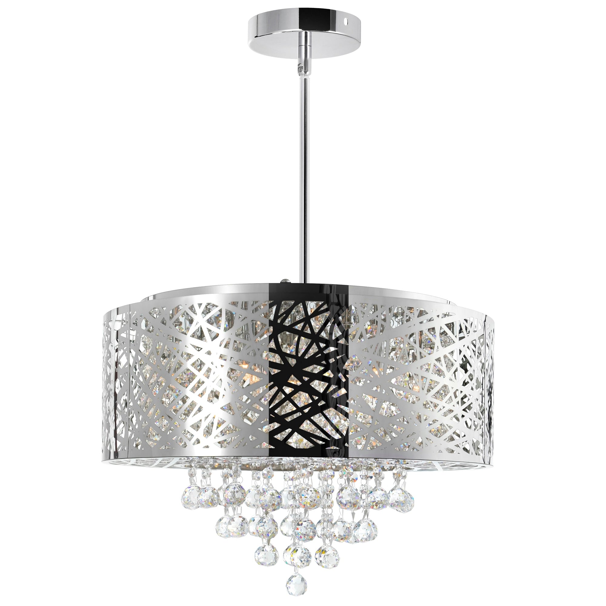Silver Orchid Hamilton Chrome 9 Light Chandelier