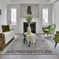 Ethereal Vintage Turquoise Area Rug 811 X 1111