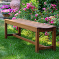 Havenside Home Eilaf Eucalyptus 3 Person Backless Bench