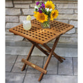Havenside Home Eilaf Eucalyptus Folding Side Table