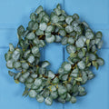 Eucalyptus Leaves Artificial Spring Wreath Green 20 Inch