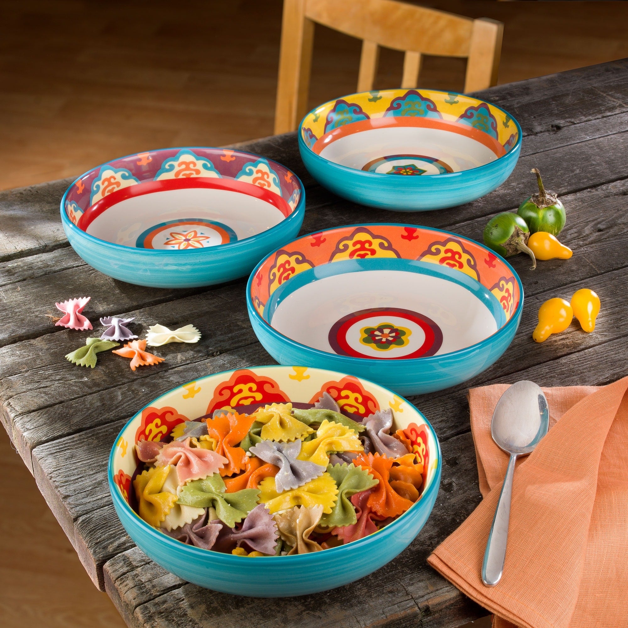 Galicia 4 Piece Pasta Bowl Set