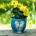 Claybarn Grotto Aqua Seahorse Planter