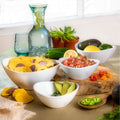 Euro Ceramica Highlands Porcelain Serving Bowl Set Of 3