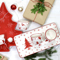 Euro Ceramica Winterfest 4 Piece Dipping Bowl Set
