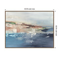 European Coastal Abstract No. 1 By Ethan Harper Framed Canvas Wall Art Print
