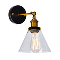 1 Light Wall Sconce With Black Gold Brass Finish