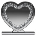 Silver Heart Shape Table Mirror