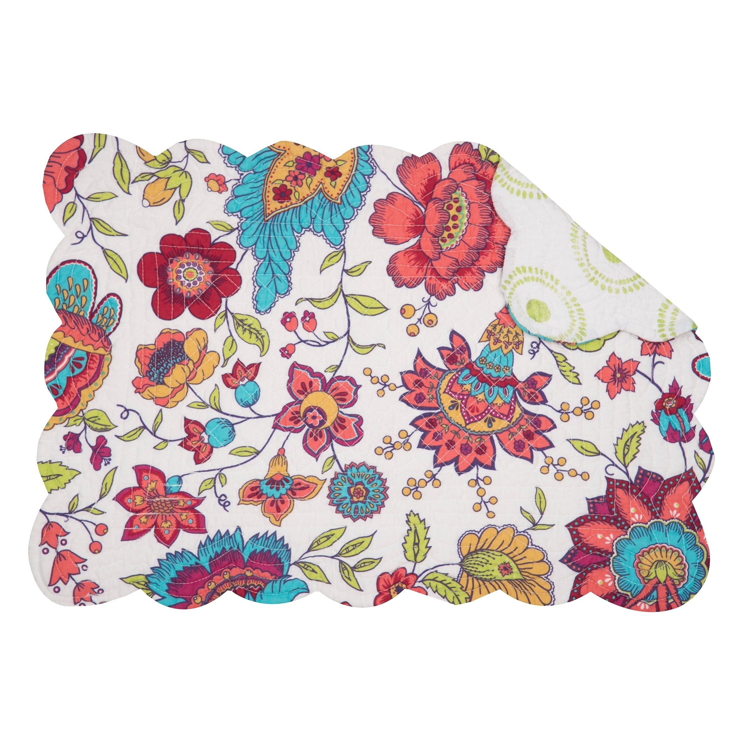 Eva Cotton Quilted Placemat Set Of 6