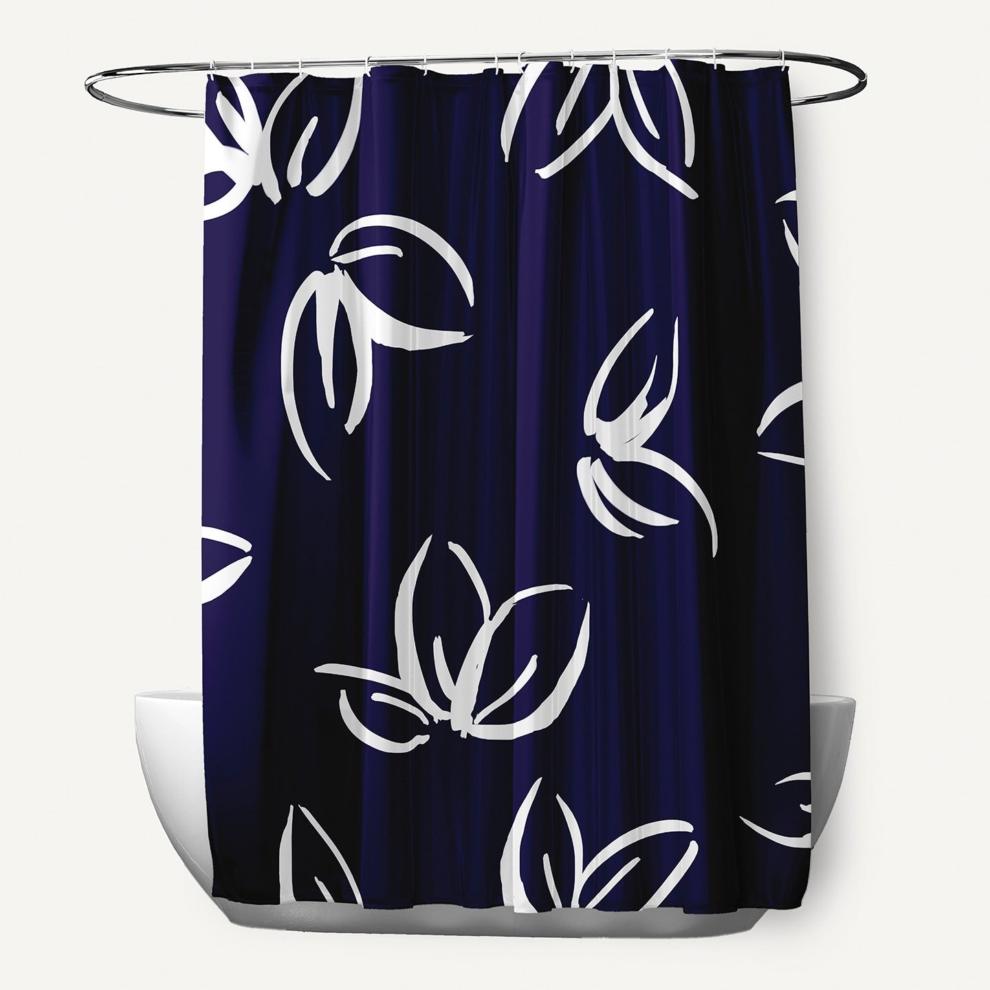 Eva Floral Print Shower Curtain