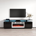 Eva Kwh Electric Fireplace Modern 71 Tv Stand
