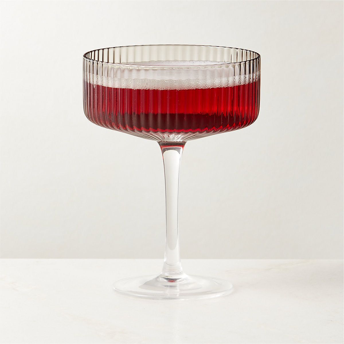 Eve Smoked Coupe Glass with Scorpio Brass Cocktail Picks Set